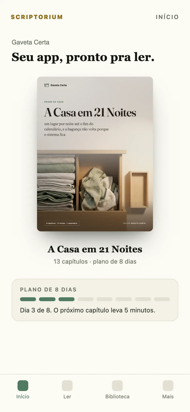 Capa do app do guia A Casa em 21 Noites