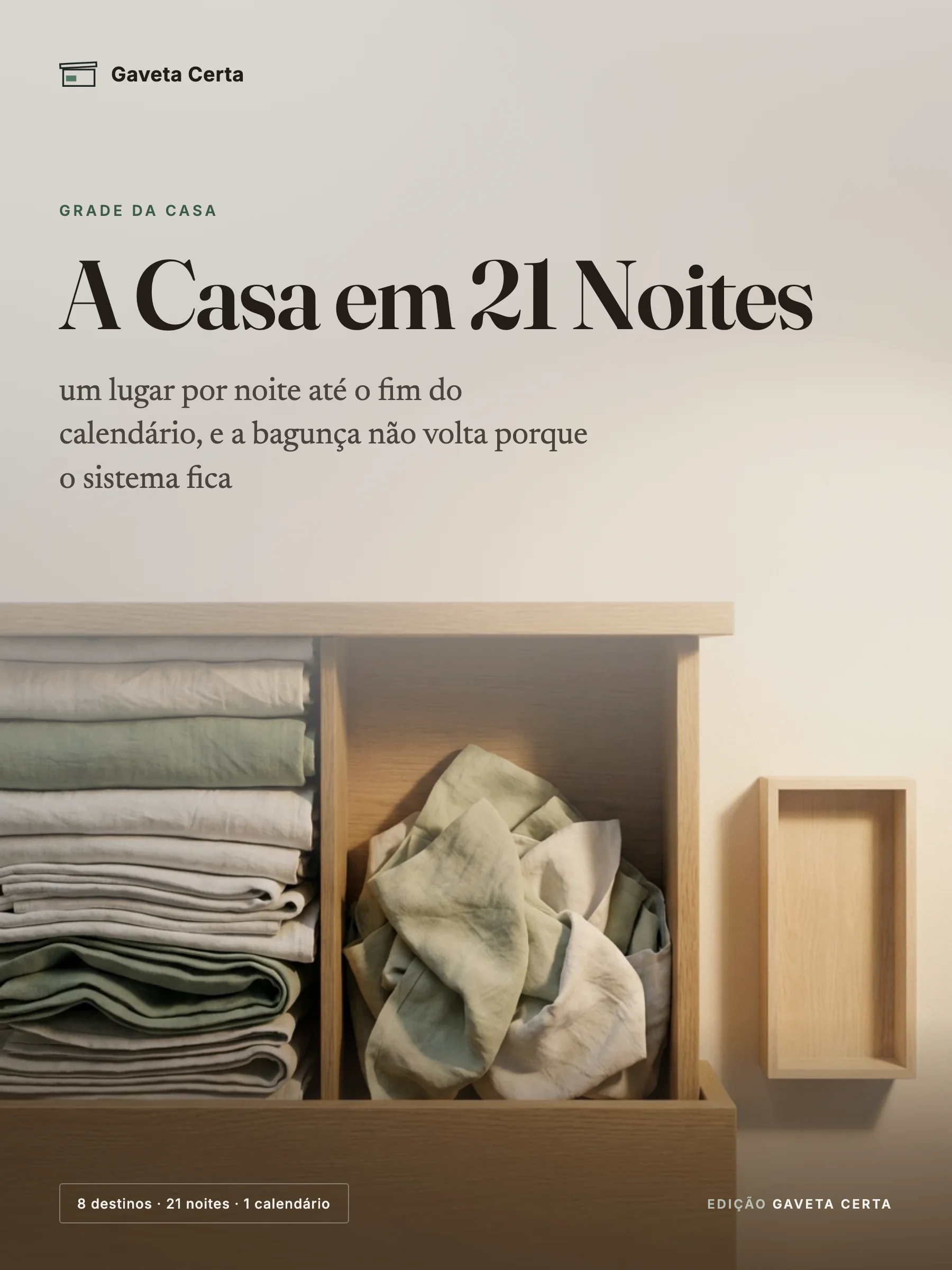 Capa do guia A Casa em 21 Noites